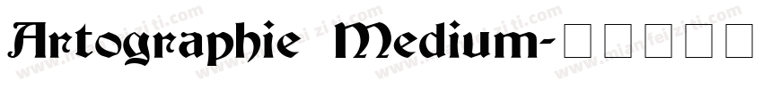 Artographie Medium字体转换